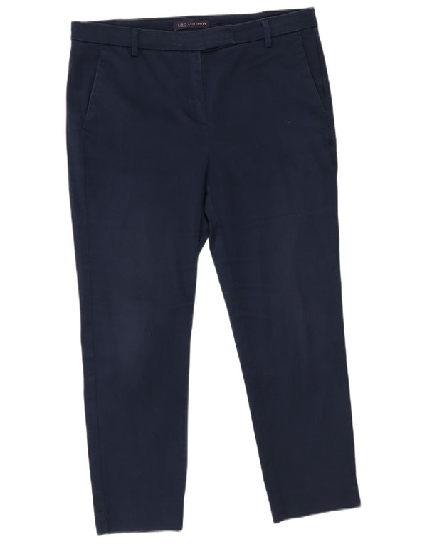 Marks & Spencer Pantalones cortos para mujer UK 40 Large W32 L25 Azul marino