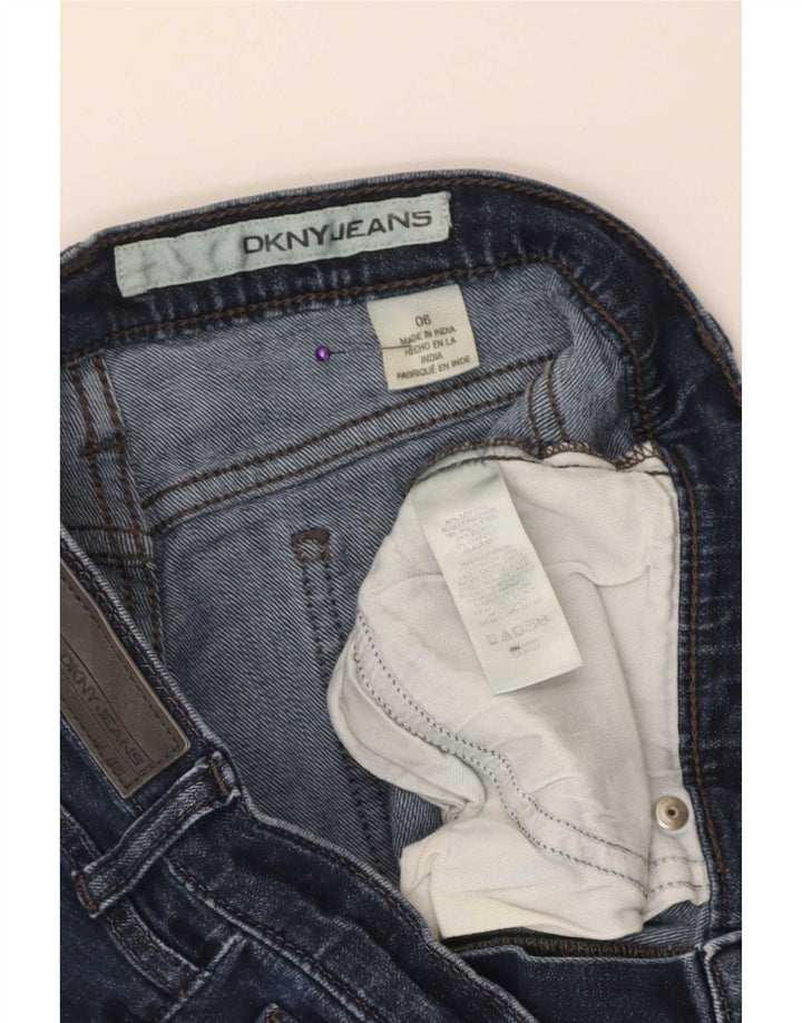 Dkny Bermudas vaqueras para mujer US 6 Medium W30 Algodón azul