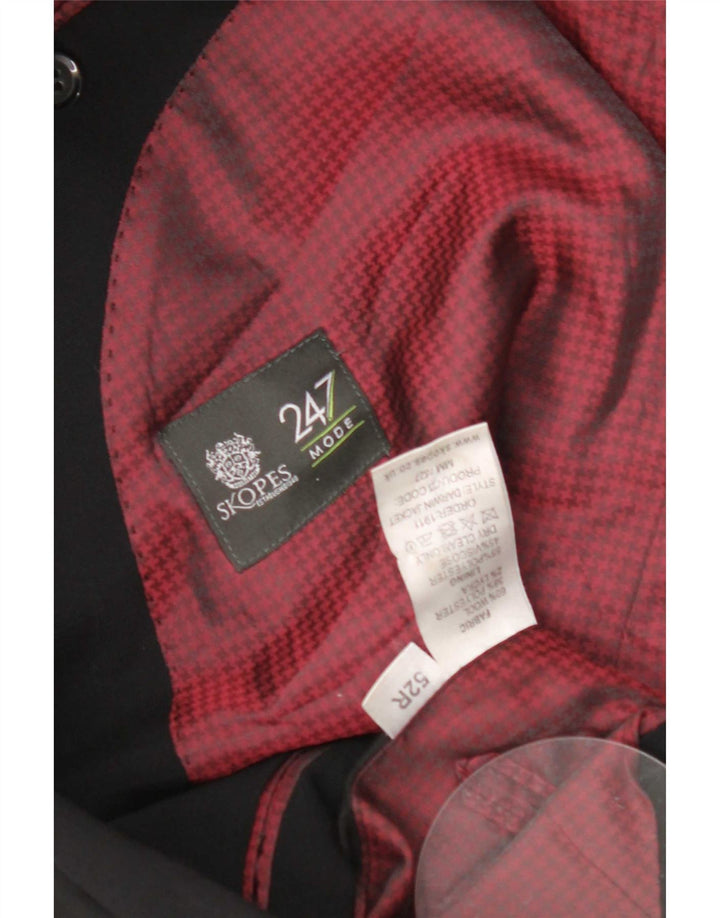 Skopes Chaqueta tipo blazer con 2 botones y corte regular para hombre EU 52 XL Lana negra