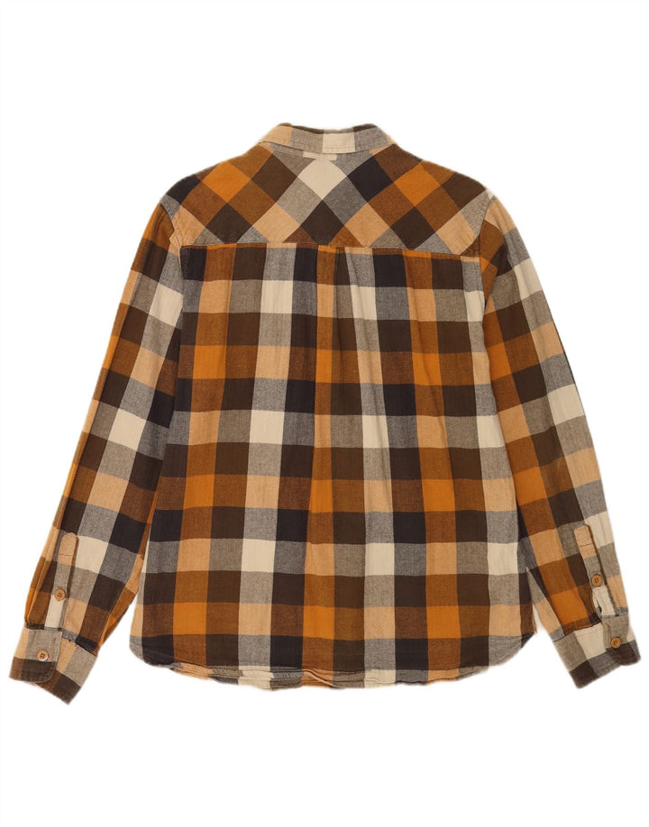 MOUNTAIN WAREHOUSE Camisa de franela para hombre Algodón a cuadros marrón grande