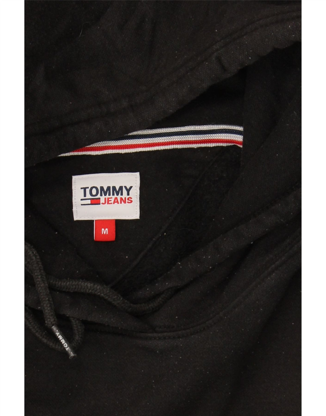 TOMMY HILFIGER Jersey con capucha para mujer UK 44 Mediano Negro