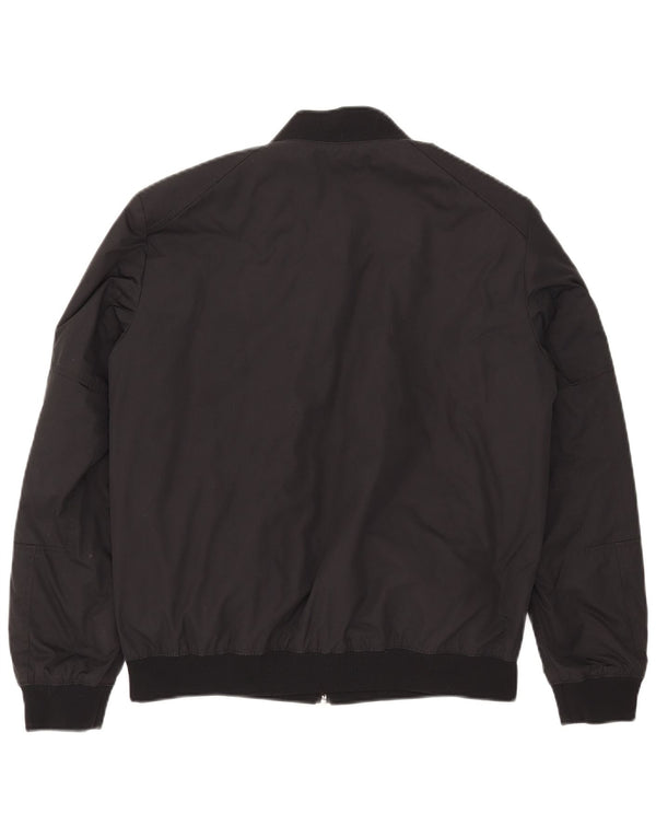 Hugo Boss Chaqueta reversible para hombre UK 36 Small Poliamida negra