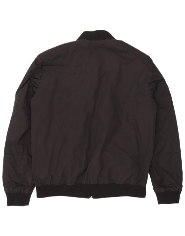 Hugo Boss Chaqueta reversible para hombre UK 36 Small Poliamida negra