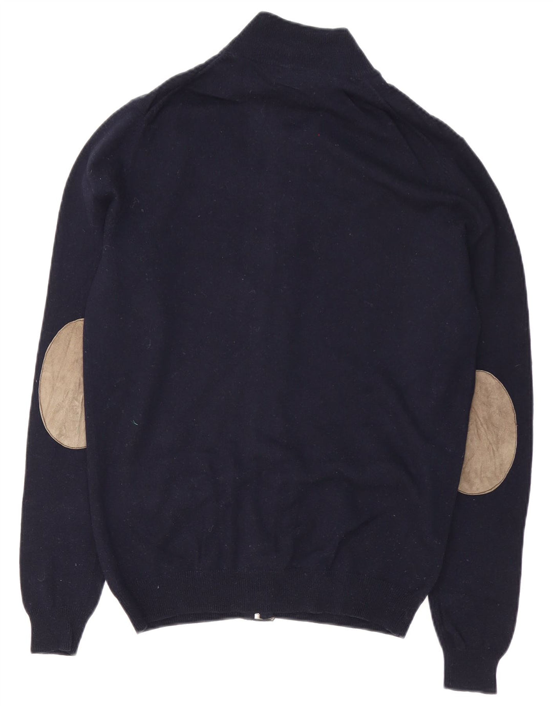Massimo Dutti Hombre Cárdigan Sweater Medio Azul Marino