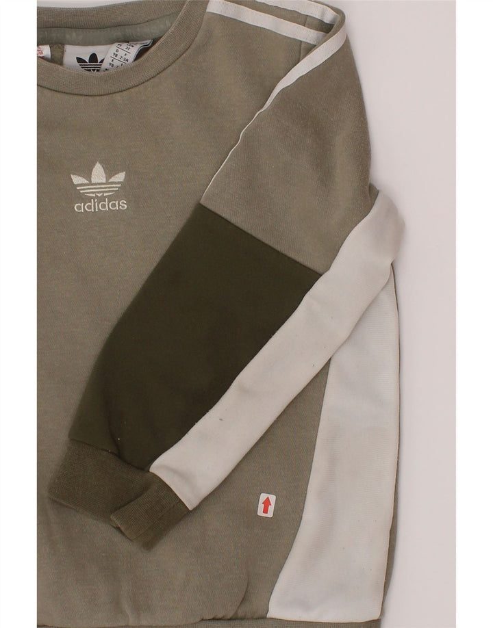 Adidas Sudadera para niño Jumper 2-3 años Gris Colorblock