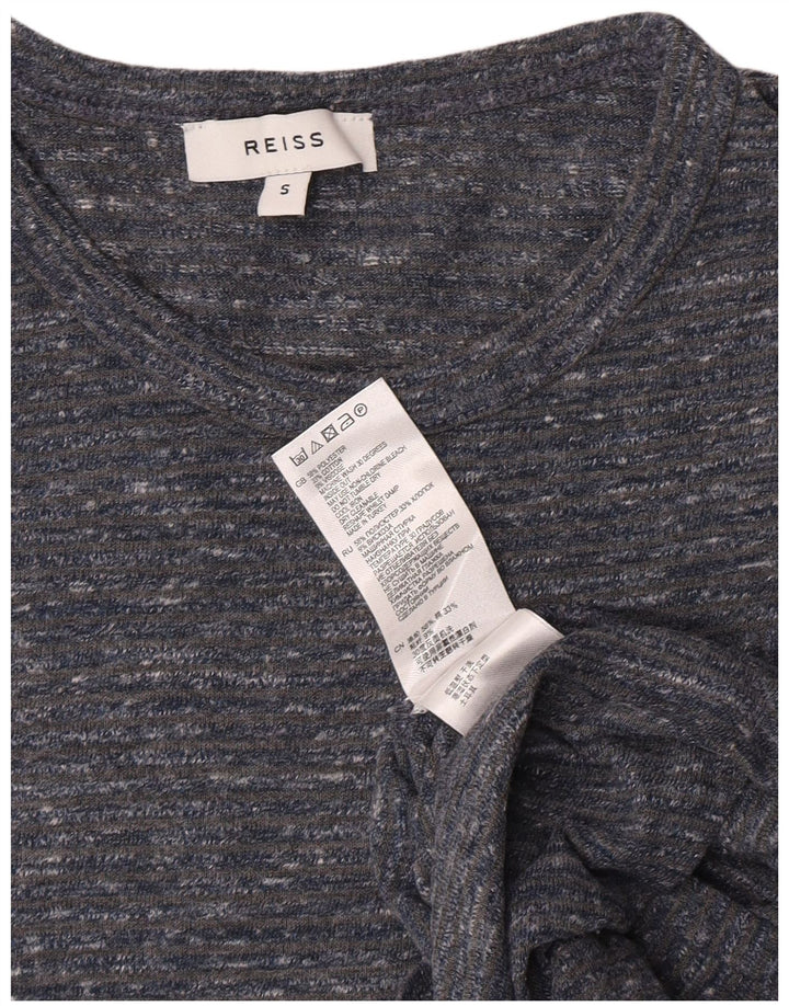 Camiseta Reiss para hombre Top Small gris moteado de poliéster