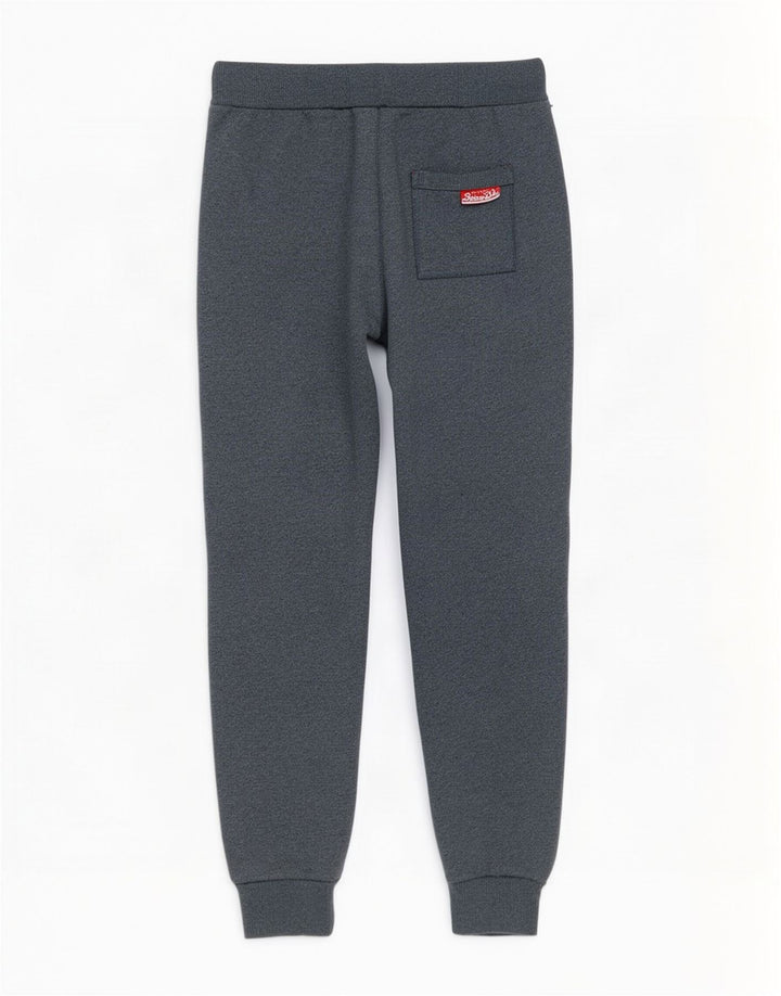 Superdry Hombre Pantalones De Chándal Gráfico Joggers De Algodón Gris Medio