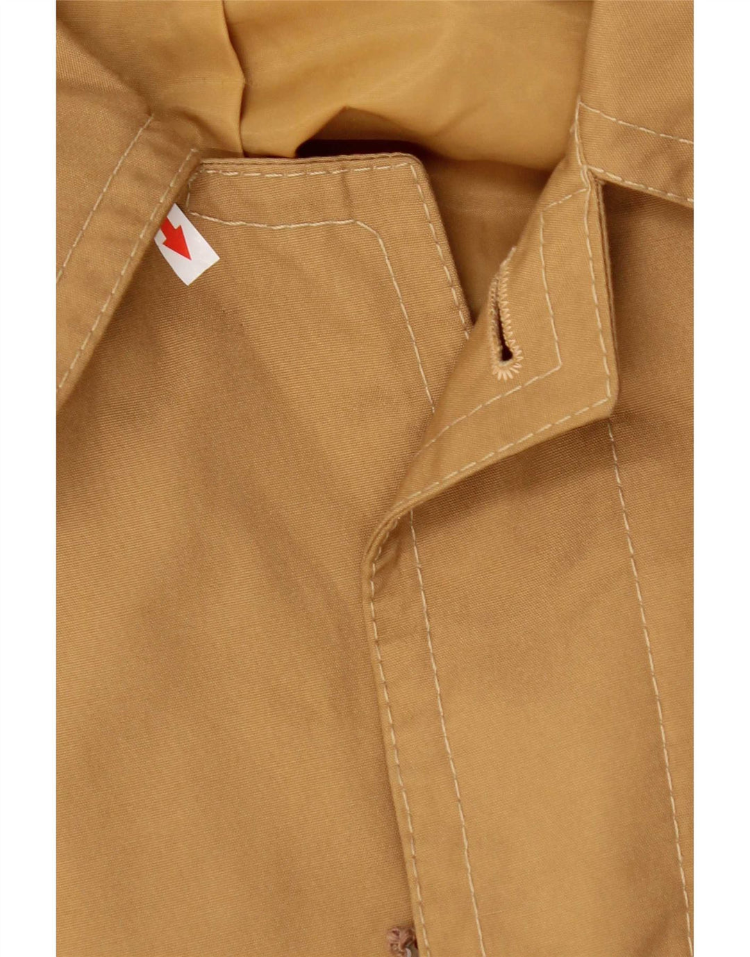 Vintage hombres abrigo Reino Unido 40 algodón beige grande