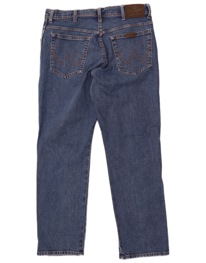 Wrangler Vaqueros Rectos Regulares Para Hombre W36 L30 Algodón Azul