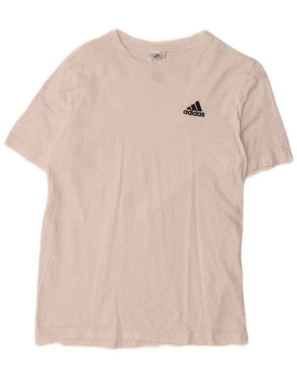 Adidas Hombre Camiseta Top Small Blanco Algodón
