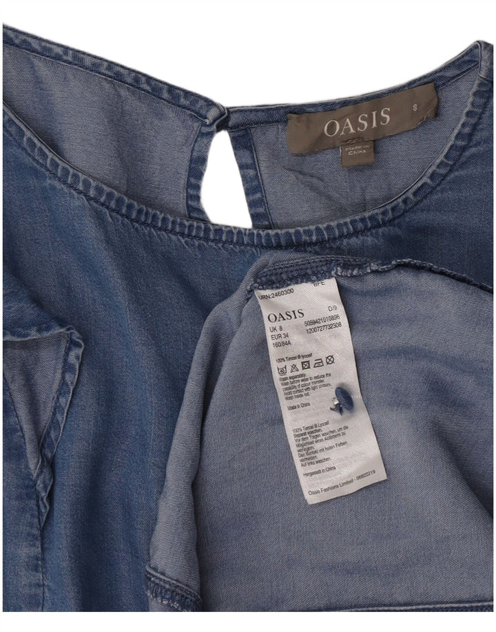 Vestido vaquero Oasis para mujer UK 8 Small Blue Lyocell