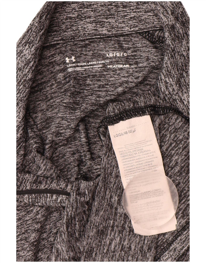 Under Armour Camiseta Heat Gear para mujer de manga larga UK 44 Poliéster gris grande