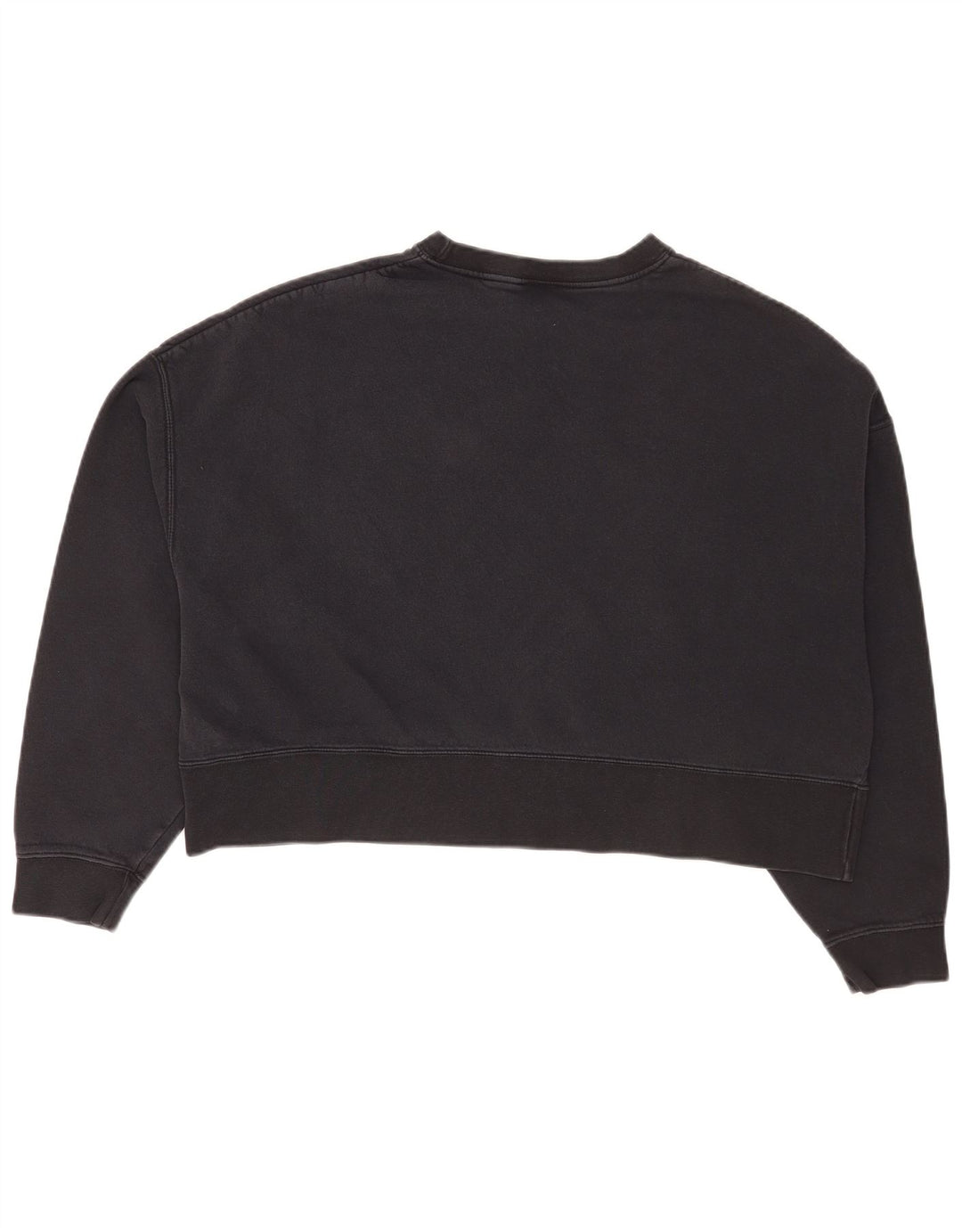 Nike - Sudadera corta extragrande para mujer, talla 40, talla mediana, algodón negro