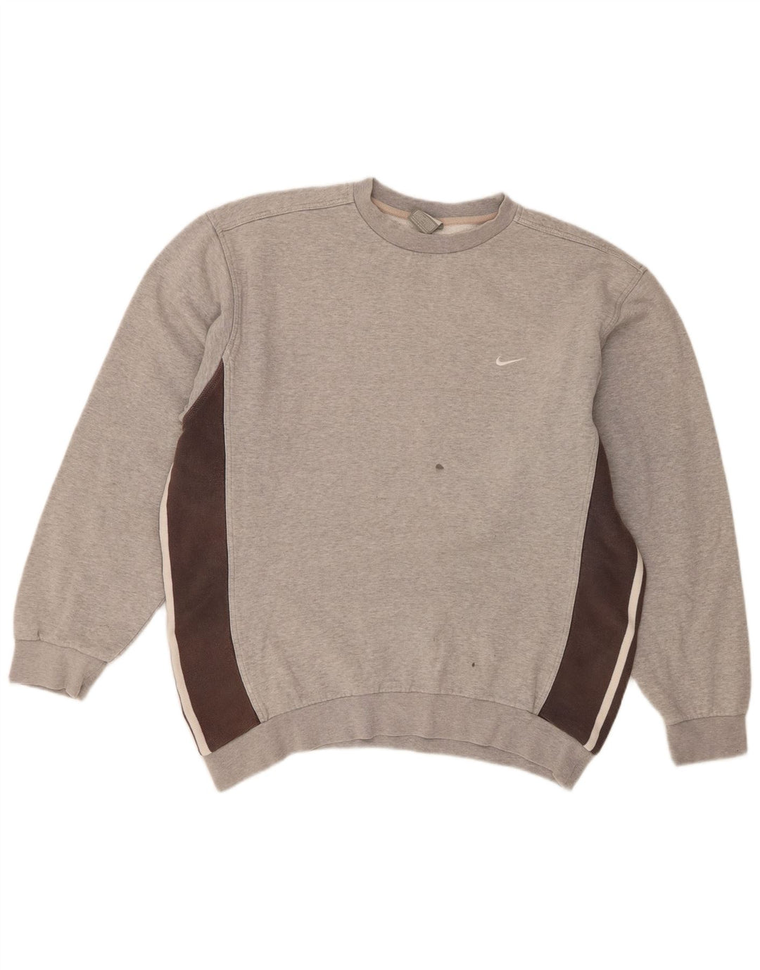 Nike - Sudadera tipo jersey para hombre, talla grande, color gris, algodón