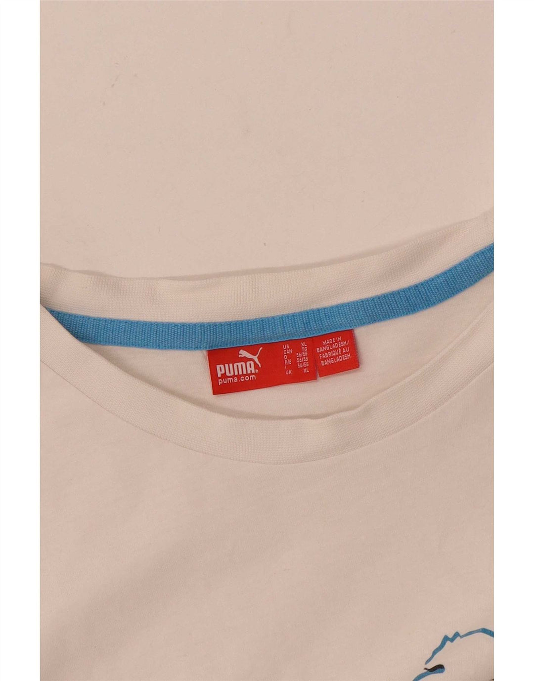 Puma Camiseta gráfica para hombre Top XL Blanco