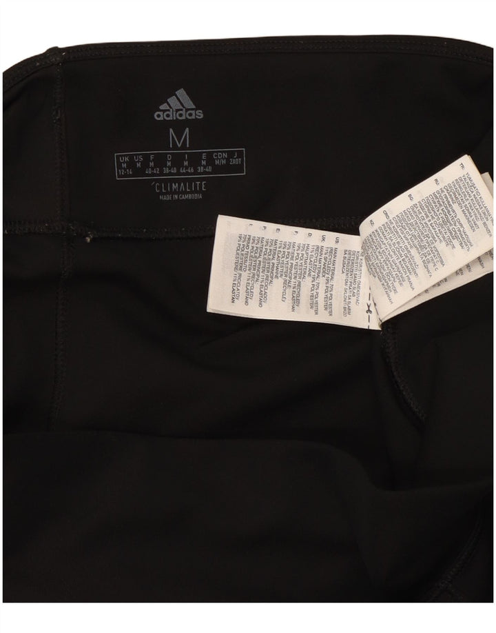 ADIDAS Leggings Climalite para mujer Reino Unido 12/14 Mediano Negro Poliéster