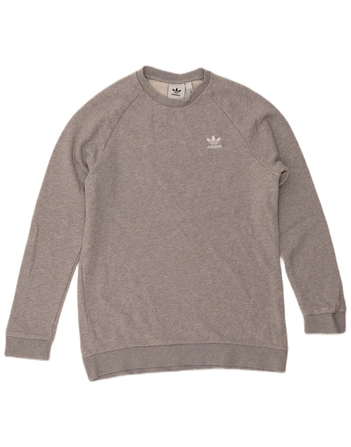 Sudadera ADIDAS Hombre Jumper Gris Medio Algodón Moteado