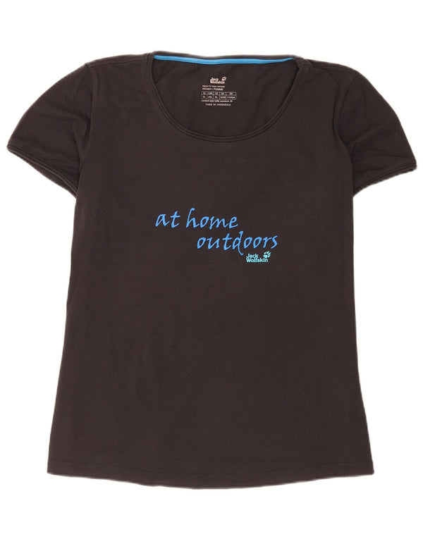 Jack Wolfskin Camiseta Estampada Regular Fit para Mujer UK 40/40 XL Negro