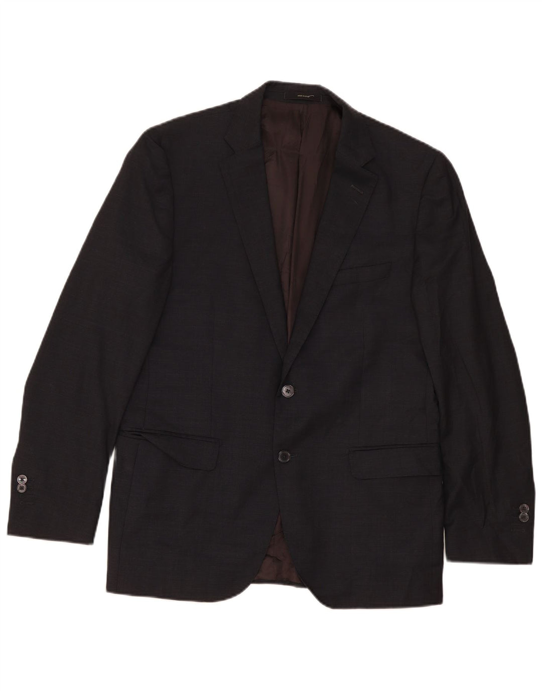 Massimo Dutti Chaqueta Blazer De 2 Botones Para Hombre EU 52 Large Lana Negra