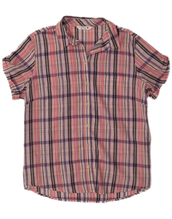 Camisa extragrande para mujer LEE Riders UK 40 XL Cuadros multicolores