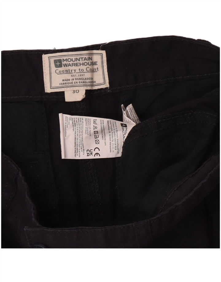 Pantalones cortos tipo cargo regulares para hombre de Mountain Warehouse W30 Algodón azul marino mediano