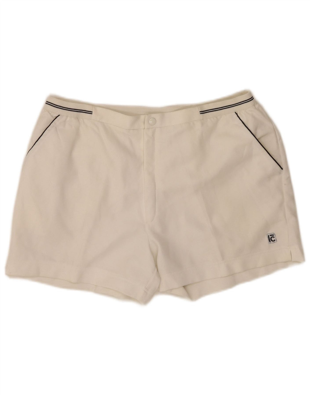 Campagnolo Pantalones Cortos Chinos Hombre W32 Poliéster Blanco Medio