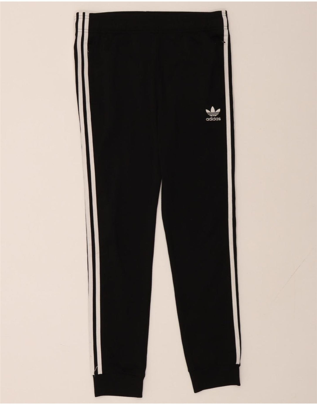 ADIDAS Womens Tracksuit Trousers Joggers UK 14 Medium  Black Polyester Vintage Adidas and Second-Hand Adidas from Messina Hembry 