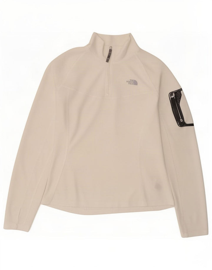 The North Face - Chándal con cremallera y cuello para mujer, talla 40, color blanco