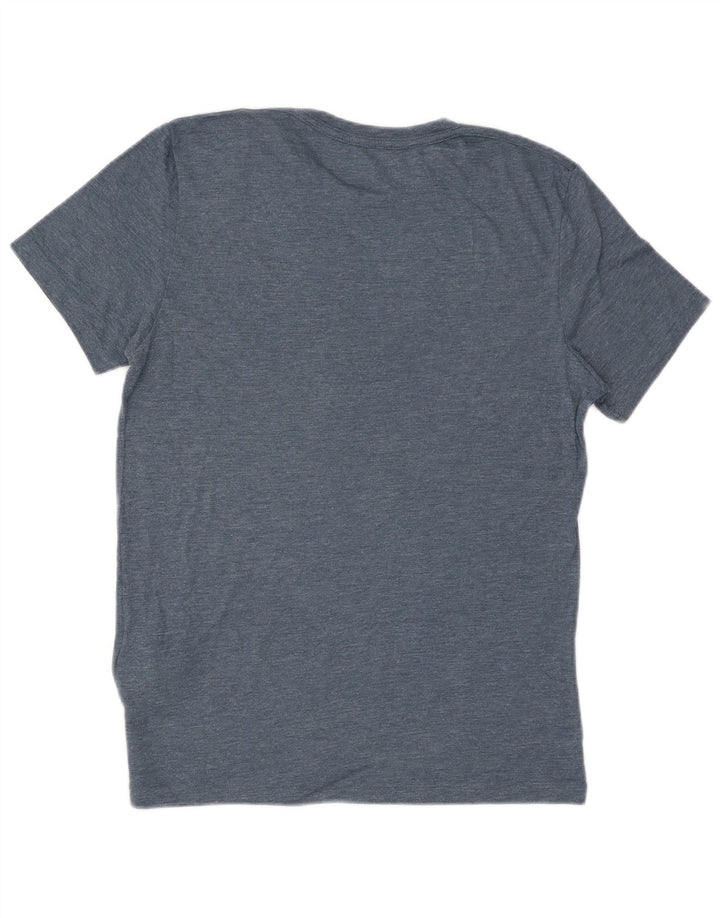 ALL SAINTS Camiseta Hombre Top Algodón Azul Medio