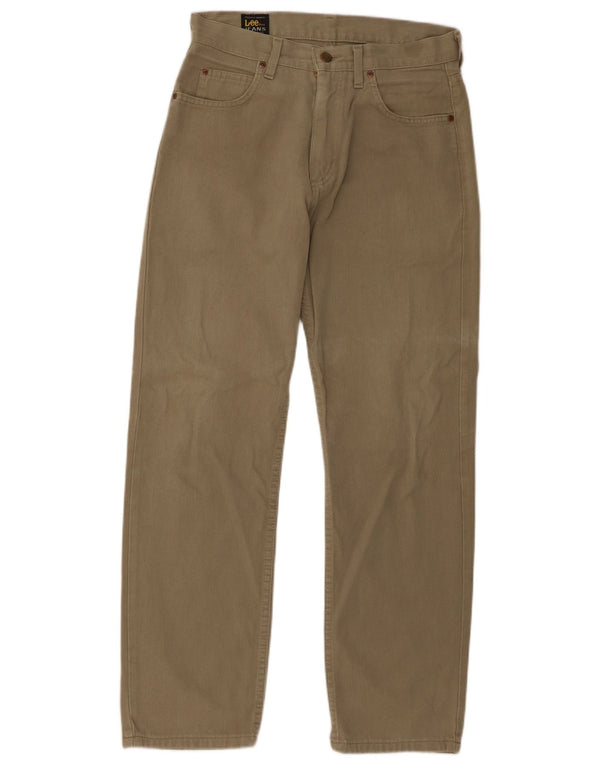 Lee Pantalones Portland Rectos Casuales para Hombre W30 L30 Algodón Caqui