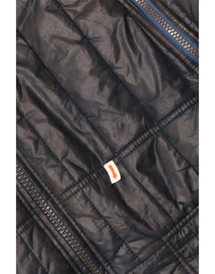 Calvin Klein Jeans Chaqueta acolchada para hombre UK 44 2XL Azul marino Colorblock