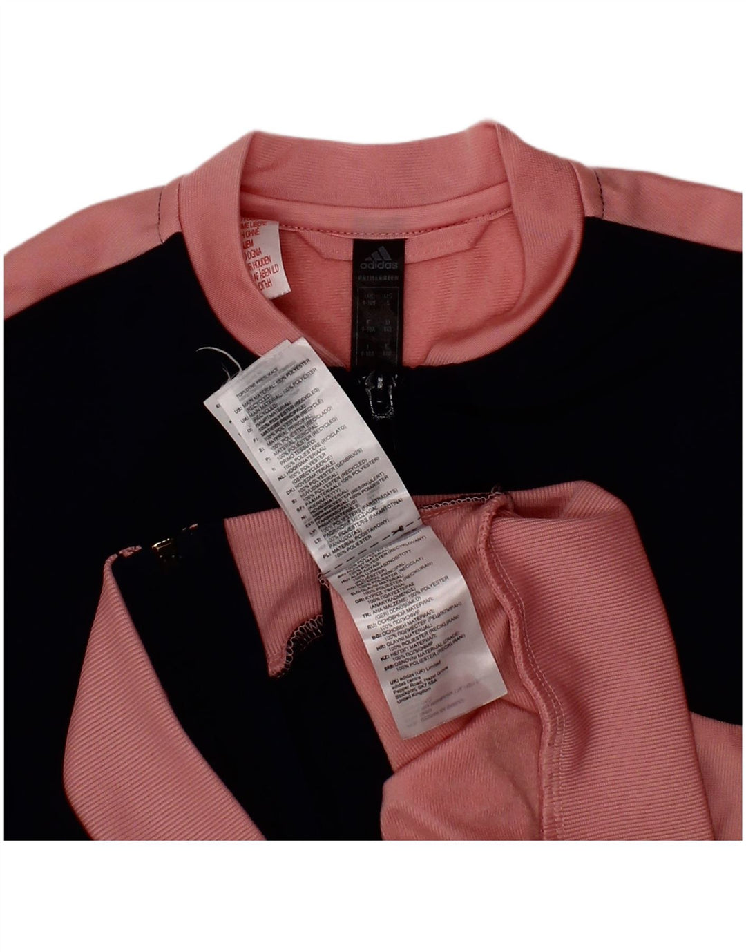Adidas - Chaqueta de chándal para niña, 9-10 años, color rosa, poliéster