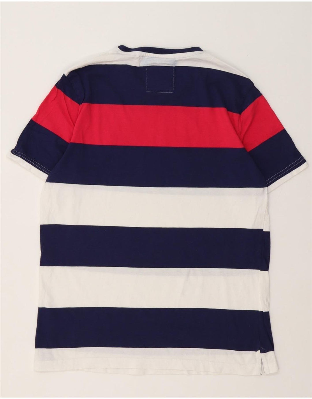Crew Clothing Camiseta para hombre Top Medium Algodón a rayas multicolor
