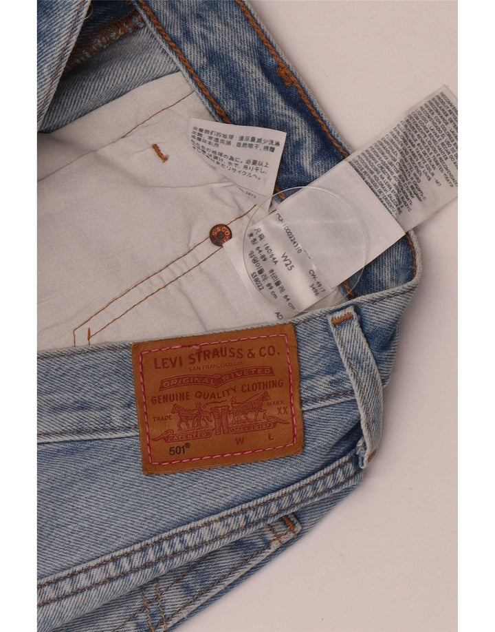 Levi's Mujer 501 Denim Hot Pants W25 Pequeño Algodón Azul