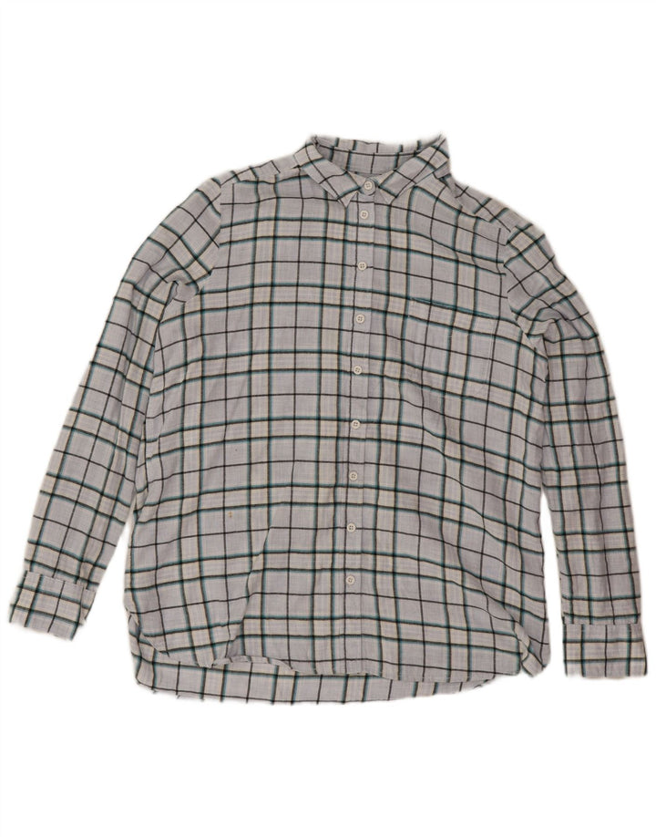 Camisa extragrande para mujer de Fat Face UK 44 Large Blue Check