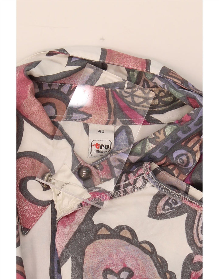 TRU Womens Oversized Shirt Blouse EU 40 Medium Multicoloured Paisley Vintage Tru and Second-Hand Tru from Messina Hembry 