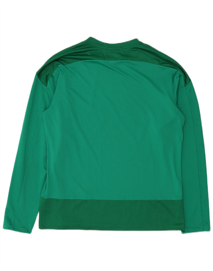 Puma Hombre Top Manga Larga XL Verde Colorblock Poliéster