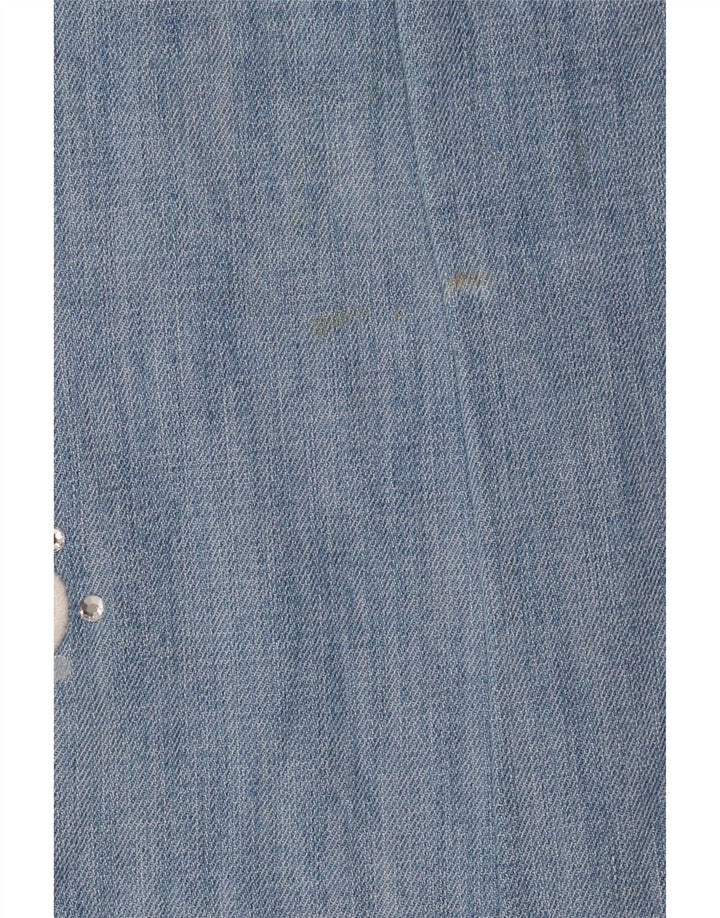 Roccobarocco Jeans Bootcut para mujer IT 44 Medium W32 L33 Algodón floral azul