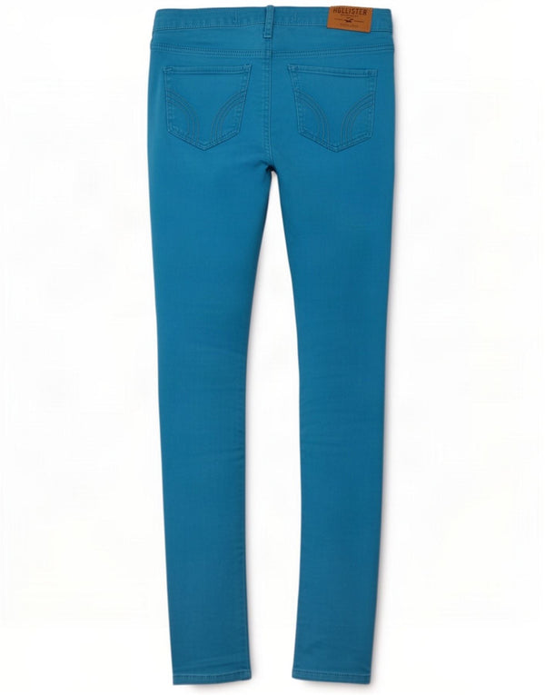 Hollister Jeans ajustados y ajustados para mujer US 0 XS W24 L29 Algodón azul