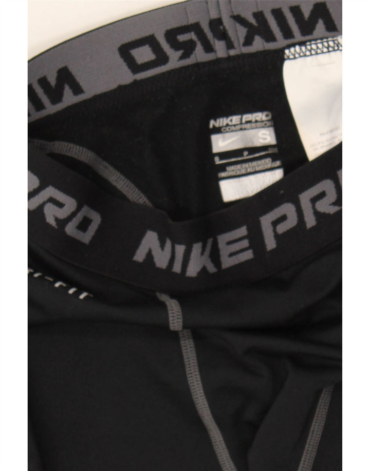 NIKE Womens Dri Fit Graphic Leggings UK 8 Small  Black Polyester Vintage Nike and Second-Hand Nike from Messina Hembry 