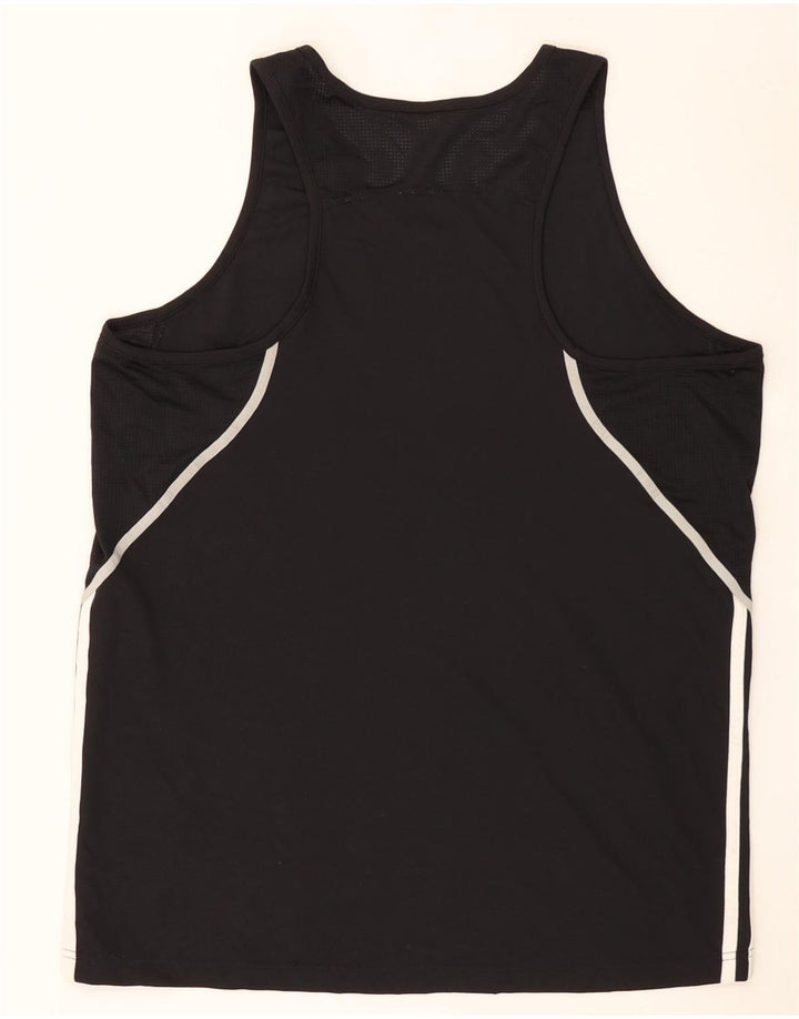 Adidas Hombre Chaleco Top Mediano Negro