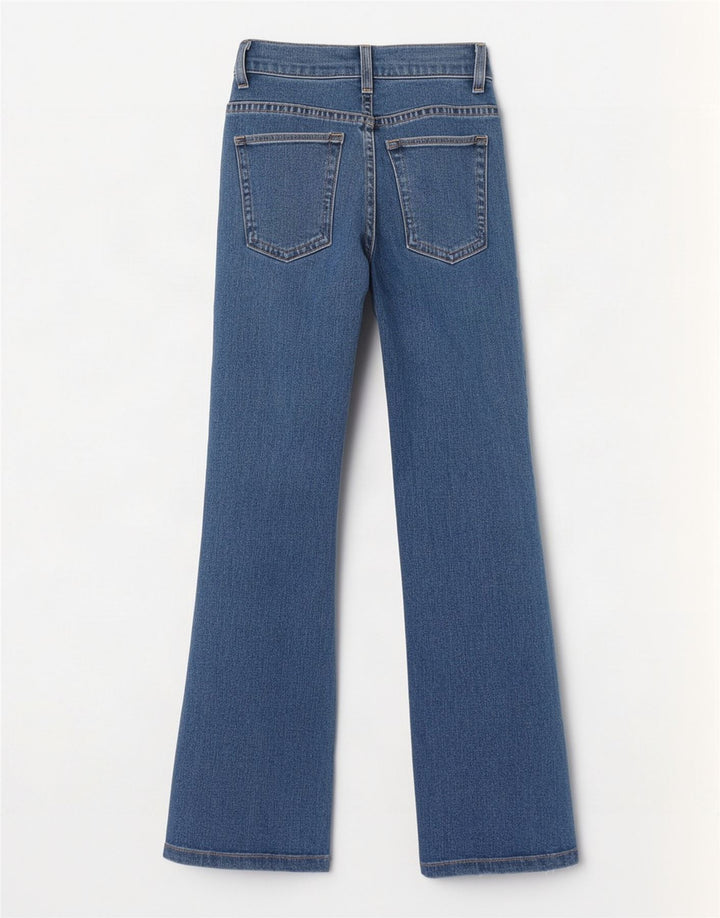 Vaqueros Bootcut Lee Mujer W26 L31 Algodón Azul
