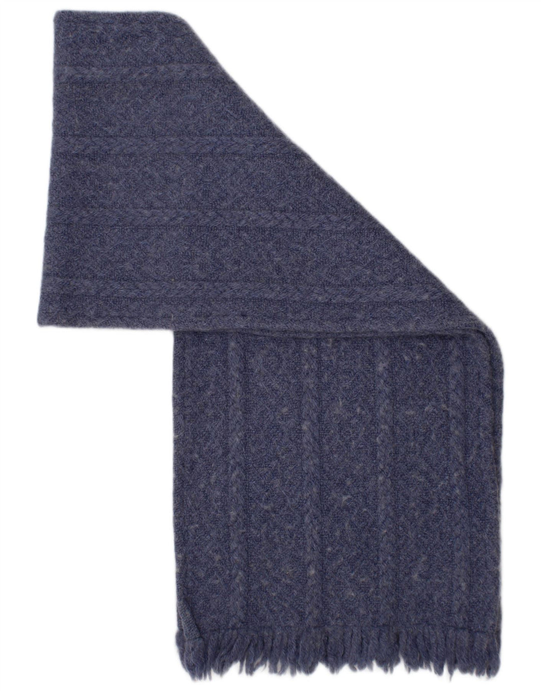 Weave of The Irish Bufanda rectangular de punto para mujer, talla única, lana azul, invierno