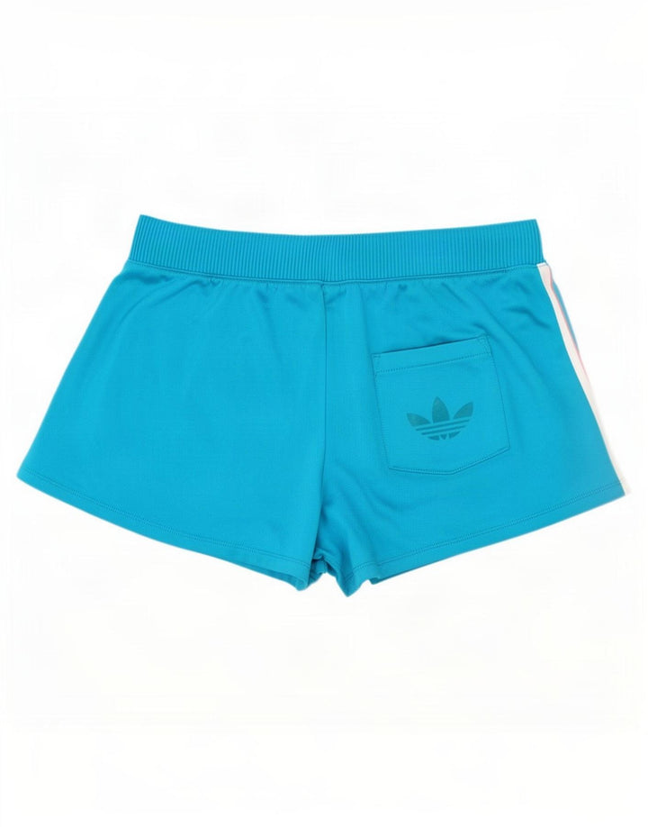 Adidas - Pantalones cortos deportivos para mujer, talla 40, poliéster azul pequeño