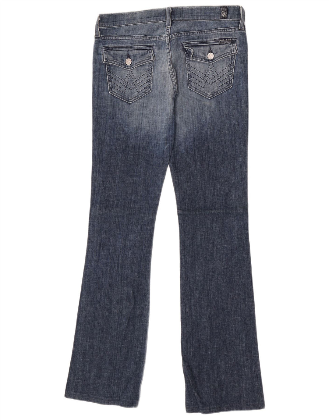 Vaqueros Bootcut para mujer 7 For All Mankind W28 L33 Algodón azul