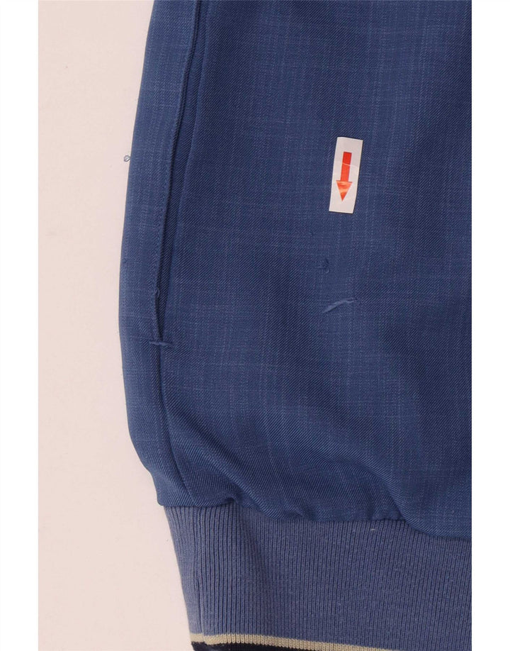 Lyle & Scott - Chándal de manga corta con cuello y cremallera para hombre, color azul medio