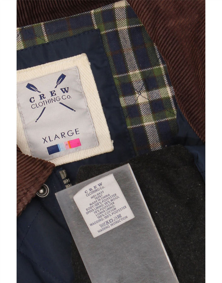 Crew Clothing Chaqueta acolchada para hombre UK 42 XL Poliéster azul marino