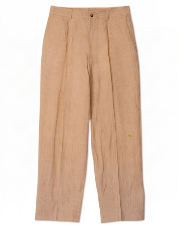 Pantalones chinos cónicos para hombre Maurizio Bonas W32 L32 Beige