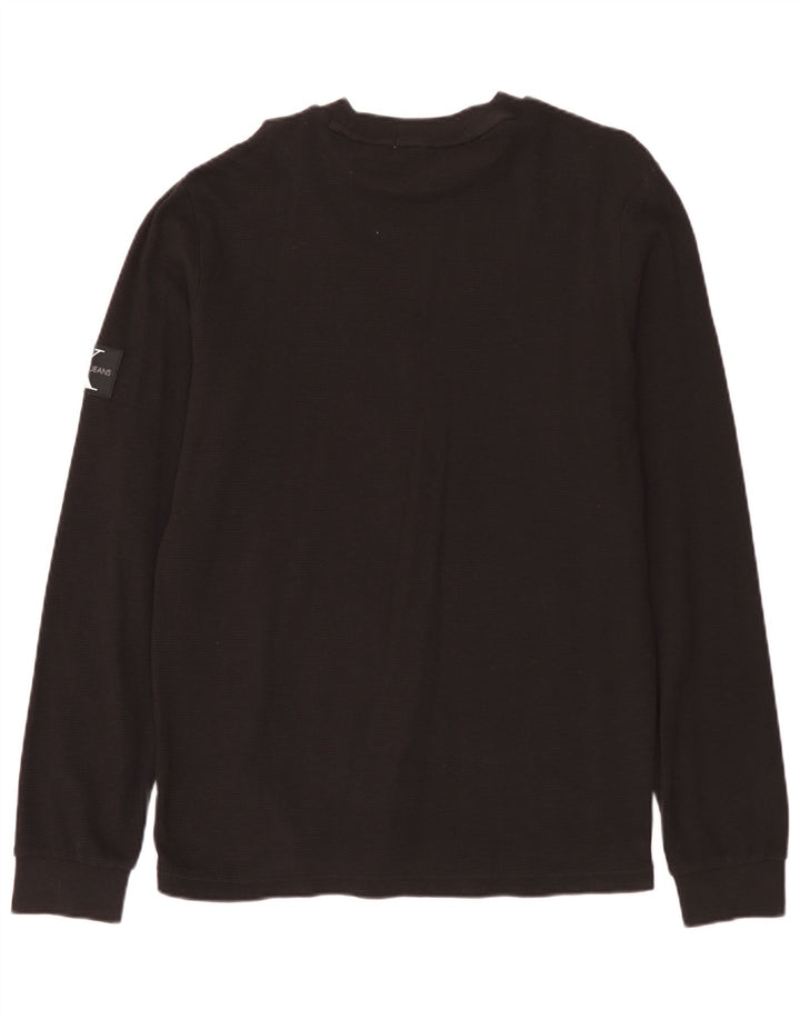 Calvin Klein Jeans Hombre Top Manga Larga Grande Marrón