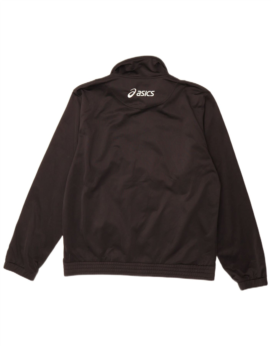 Asics Hombre Chándal Top Chaqueta Grande Negro Colorblock Poliéster